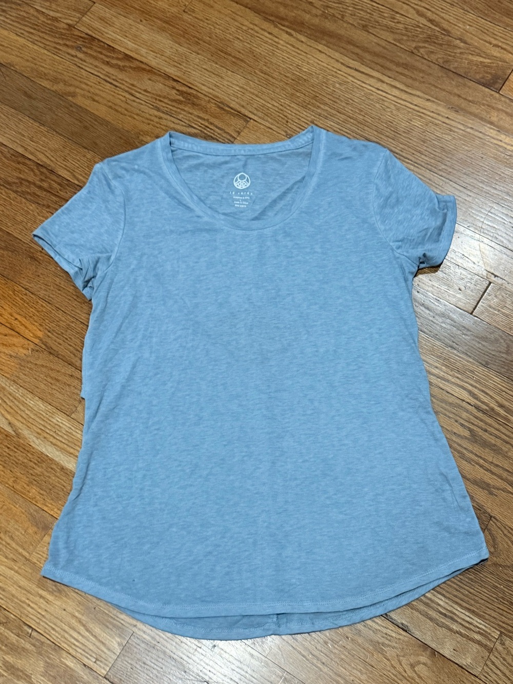 Blue Athletic Shirt w/ Cut Out on Back Size L